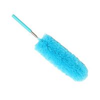 Microfiber Hand Duster with Telescoping Extension Pole, Electrostatic Feather Duster Appliances - Ceiling Fans, Shutters, Cars, Blinds, 41cm - Blue