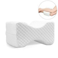 Anclle Knee Support Pillow with Washable for Side Sleepers, Sciatic Nerve Pain Relief Cushion, Memory Foam Leg Pillow Contour Wedge Cushion Cover for Back Pain, Leg Pain, Pregnancy (A)