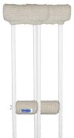 Crutcheze Essentials USA Made Crutch Pads Ultra Plush - Sherpa Fleece Underarm and Hand Grip Padded Covers for Adult & Youth Crutches
