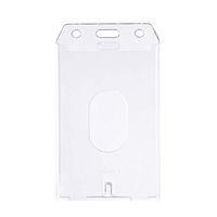 SUPVOX 5PCS PVC Transparent Card Cover Polish Holder Bus Identity Bank Card Holder for Kids Adults