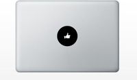 Thumbs Up You Like This Circle Decal Sticker for Apple MacBook Laptop pro and air 13" 15" 17" Models