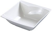 Yanco SW-504  4" Dessert Bowl, Square, 5-oz, Porcelain, Bone White, Pack of 36
