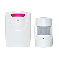 ALEKO DWA001 White Safety Driveway Patrol Infrared and Wireless Home Security Alert Alarm System Kit