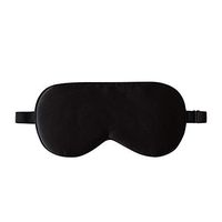 ZIMASILK Adjustable Mulberry Silk Sleep Mask Blindfold 100% Pure Mulberry Silk Eye Mask for Sleep with Bag (Black)