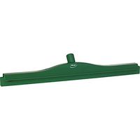 Vikan 77142 Rubber Polypropylene Frame Double Blade Squeegee, 24", Green