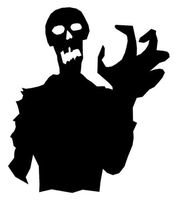 Ranger Products Zombie The Walking Dead Walker Car Window Decal Sticker ZMB026 (White Color Decal) - Die Cut Decal Bumper Sticker for Windows, Cars, Trucks, Laptops, Etc.