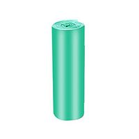 Slendima 100 Pcs Solid Color Disposable PE Trash Bags,Home Office Thickened Garbage Rubbish Waste Trash Bags Green