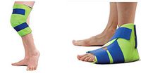 Polar Ice Standard Knee Wrap and Polar Ice Foot and Ankle Wrap - Cold Therapy Ice Pack