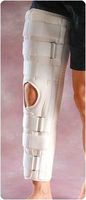 Rolyan Slip-Resistant Knee Immobilizer, Full Leg Brace, Long, Medium