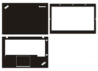 Special Laptop Black Carbon fiber Vinyl Skin Stickers Cover for Lenovo ThinkPad T440 14"