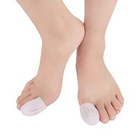 2 Pairs Toe Cap Gel Protector - Breathable Toe Cover for Blister and Callus for Women and Men（White1）