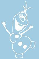 Frozen OLAF Snowman 6" White Car Truck VINYL Decal Art Wall Sticker USA
