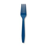 Navy Blue Forks