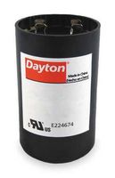Dayton Round Motor Start Capacitor,161-193 Microfarad Rating,110-125VAC Voltage