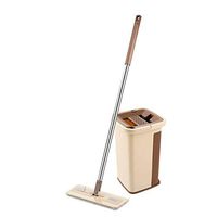 WXQ-XQ Mop and Bucket Cleaning Set Two-way 180-degree Rebound Multifunction Household Khaki Colour With Head2