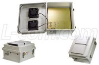 L-Com/Infinite Electronics - NB141207-10FSD - Industrial Weatherproof Enclosure, Industrial Enclosure, Fiberglass Reinforced Polyester (FRP), 15.5 in. H, 13.5 in. W
