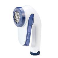 Fabric Shaver, Portable & Battery Operated Hairball Remover, Quickly & Safely Eliminates Lint, Fuzz & Pilling, Easy to Use Sweater Defuzzer, with Large Shaving Head & Removable Bin