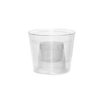 Party Essentials Hard Plastic Bomber Cups, 4-Ounce, Clear, 12-Count