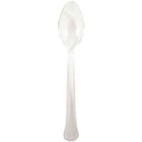 JAM PAPER Premium Utensils Party Pack - Plastic Spoons - Clear - 20 Disposable Spoons/Box