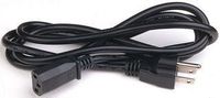 VOLEX 17604 POWER CORD, NEMA5-15P/IEC C13, 2M, 15A, BLACK (1 piece)