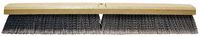 PFERD 89308 Maintenance Lacquered Hardwood Block Contractor Broom, Coarse Brown Plastic Bristles, 24" Length, 3" Trim Length