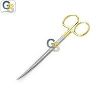 G.S T/C METZENBAUM SCISSORS 6" CURVED WITH TUNGSTEN CARBIDE INSERTS WITH GOLD HANDLE