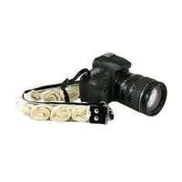 Organza Floral Camera Strap ~ DSLR or Mirrorless Camera (Cream)