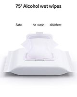 Disinfectant Wipes 50 Sheets/Pack Portable 75 Alcohol Wet Wipes Antiseptic Cleaning Sterilization Wipes Wet Wipes for Tourism, Hotel, Restaurant, Home, Office, Car