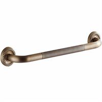 AiRobin-Continental Antique Brass Wall Mounted Grab Bar Bathroom Accessory