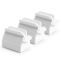 RAYNAG 3 Pack White Rolling Squeezer Toothpaste Tube Dispensers, Squeeze Everything Out of The Tube, No Waste, Save Time