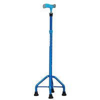 Qi Peng Crutches - Big Four-Angle Aluminum Cane Old Four-Legged Walking Stick Light Cane Telescopic Crutch