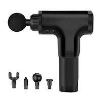 FEDBNET Massage Gun, Handheld Deep Tissue Massager for Pain Relief - Portable Cordless Rechargeable Deep Tissue Massager with 6 Adjustable Speed Vibration Levels and 4 Muscle Relaxation Head