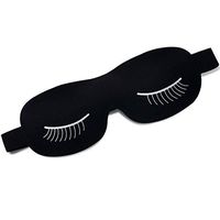 Jueven 3D Cute Shading Sleep Eye Mask Nap to Help Sleep No Pressure on Eyes with Adjustable Strap Eye Mask (Color : A)