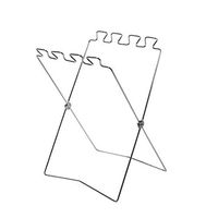 YOMIUP Portable Trash Bag Holder Folding Garbage Bag Stand Holder Stainless Steel 57x31cm