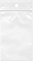 Plymor Zipper Reclosable Plastic Bags, 2 Mil with Hang-Hole, 2" x 3" (Case of 1,000)