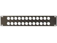 19 inch blank panel 24 XLR ports 2U
