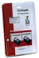 Lexmark #33 Color Print Cartridge Twin Pack ( 18C0534 )