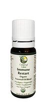 Immune Restart, Organic Essential Oil Blend for Immune Support, Antibacterial, Antiviral, 100% Pure Therapeutic Grade, Non-GMO Eucalyptus, Peppermint, Tea Tree, Lemon, Frankincense, Oregano