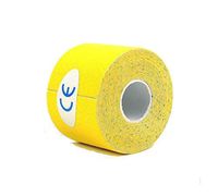 SUKRAGRAHA Sport Kinesiology Tape 2 inch X 16 ft Uncut Roll Pain Relief Adhesive for Athletic Muscles Shin Splints Knee Shoulder Waterproof Therapeutic Aid (Yellow, 16ft)