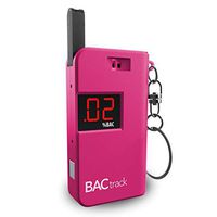 BACtrack Keychain Breathalyzer Portable Keyring Breath Alcohol Tester, Pink