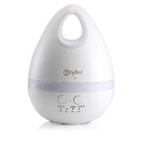 HUGMO Essential Oil Diffuser & Cool Mist Air Humidifier, 200 mL Aromatherapy Ultrasonic Diffuser and LED Nightlight with Auto-Off Timer, for Adult and Children Bedrooms (White)