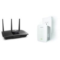 Linksys AC1750 Dual-Band Smart Wireless Router with MU-MIMO (Max Stream EA7300) with Linksys AC1900 Gigabit Range Extender Bundle