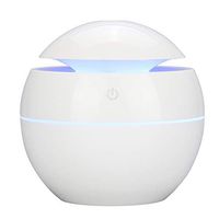 Tootwo Mini USB Aromatherapy Oil Aroma Humidifier Diffuser 130ml (White)