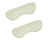 VSUDO Leather Shoe Heel Liner, Shoe Heel Insert, Heel Cushion Inserts, Heel Pads, Heel Insoles, Heel Grips, Design for Men or Women Loose Shoes, Protect Your Heel[1 Pair-Beige-Leather]