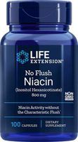 No Flush Niacin, 800 mg, 100 caps by Life Extension (Pack of 3)
