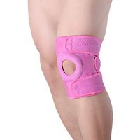 DONGBALA Silica Gel Non-Slip Compression Knee Support, Best Knee Brace for Meniscus Tear Arthritis Sports Quick Recovery One Pair,Pink