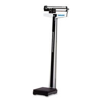Health o Meter 402KL Scale, w/Height Rod, 20-1/4-Inch x10-3/8-Inch x57-1/2-Inch, Black/Silver