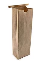 1LB(16oz) XL 3 3/8 x 2 ½ x 10 7/8 Natural Kraft Tan Grease Resistant Tin Tie Bags 250pcs