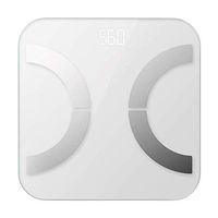 Lfsp Electronic Scales Body Fat Scale Mini Home Bathroom Scales Precision Intelligent LED Digital Display Floor Scales (Color : White)