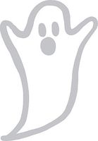 hBARSCI Ghost Vinyl Decal - 5 Inches - for Cars, Trucks, Windows, Laptops, Tablets, Outdoor-Grade 2.5mil Thick Vinyl - Silver Gray